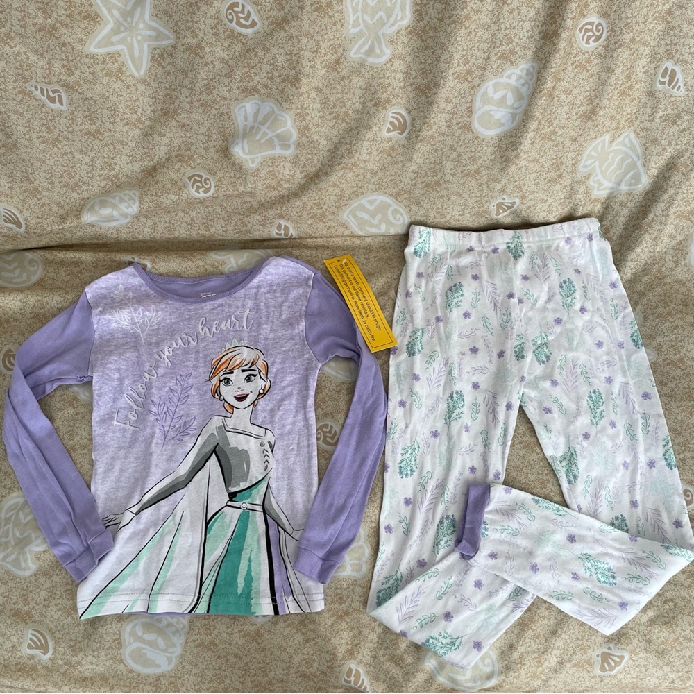 Girls’ Disney Frozen Long Sleeve Pajama Set Size 8